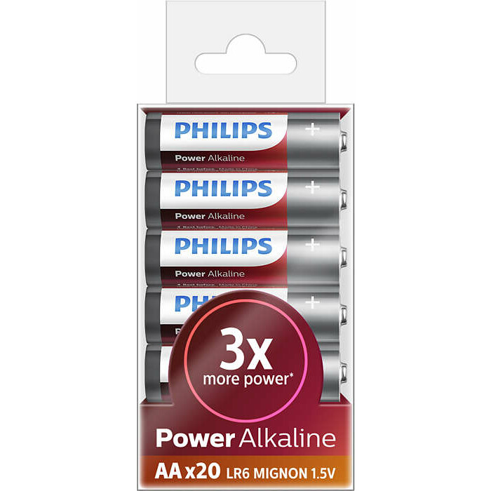 Батарейка Philips Power Alkaline (AA, 20 шт.) - LR6P20T/10