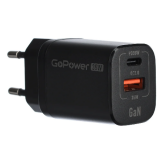 Сетевое зарядное устройство GoPower GPQC09 Black (00-00028403)