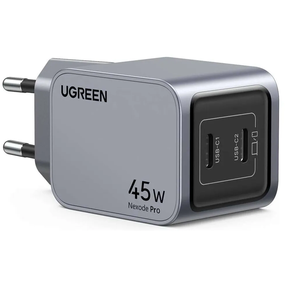 Сетевое зарядное устройство UGREEN Nexode Pro 45W Space Gray - 35008