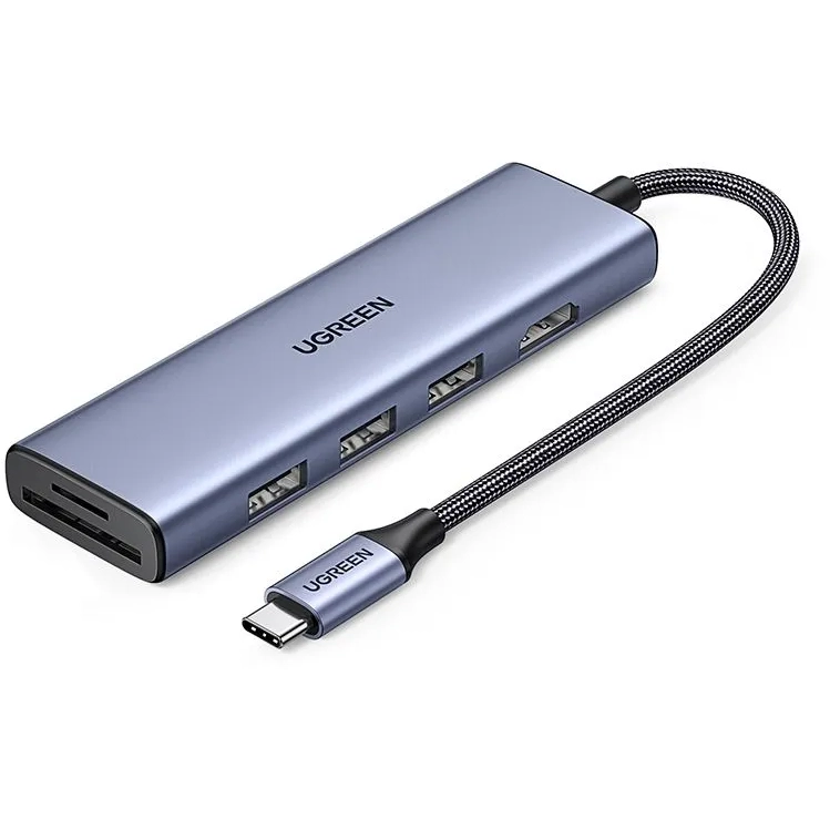 Док-станция UGREEN Revodok 6-in-1 USB-C to HDMI Adapter Grey (CM511) - 20956A