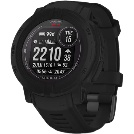 Умные часы Garmin Instinct 2 45 mm SOLAR Tactical Edition Black - 010-02627-03