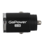 Автомобильное зарядное устройство GoPower GPQC12 Black (00-00028409)