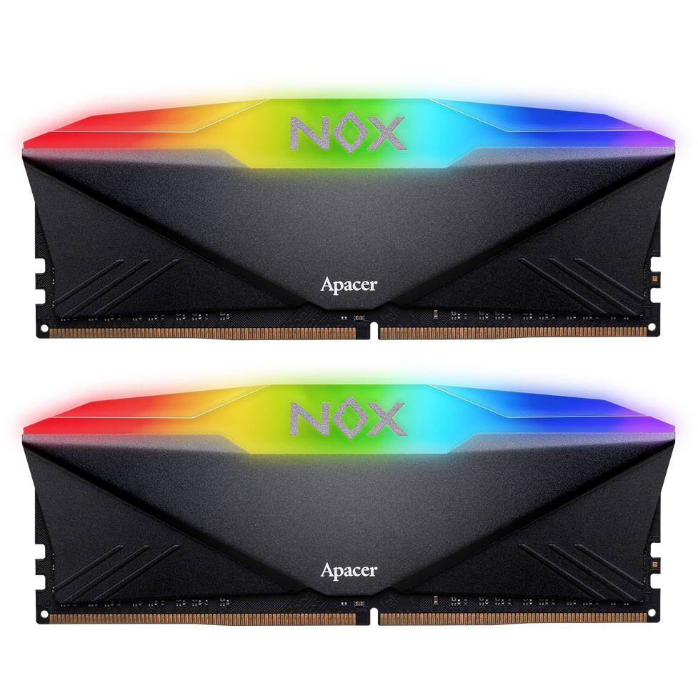 Оперативная память 32Gb DDR4 3200MHz Apacer NOX RGB Black (AH4U32G32C28YNBAA-2) (2x16Gb KIT)