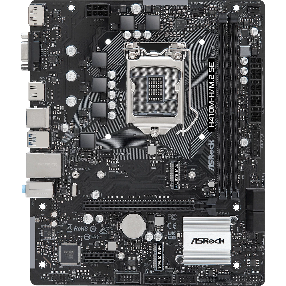 Материнская плата ASRock H410M-H/M.2 SE