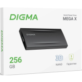 Внешний накопитель SSD 256Gb Digma MEGA X (DGSM8256G2MGG)