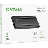 Внешний накопитель SSD 2Tb Digma MEGA X (DGSM8002T2MGG)