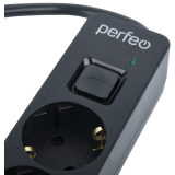 Сетевой фильтр Perfeo PF_E1505 1.8м Black