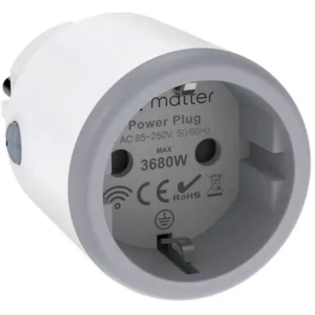 Умная розетка MOES Matter WiFi Plug 16A - MWP-LO-EU16M