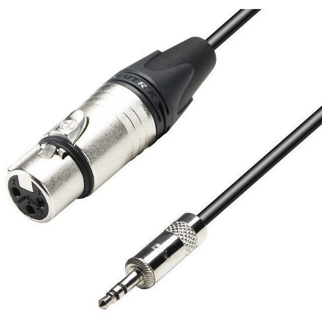 Кабель 3.5 Jack (M) - XLR (F), 1.5м, Adam Hall K5MYF0150