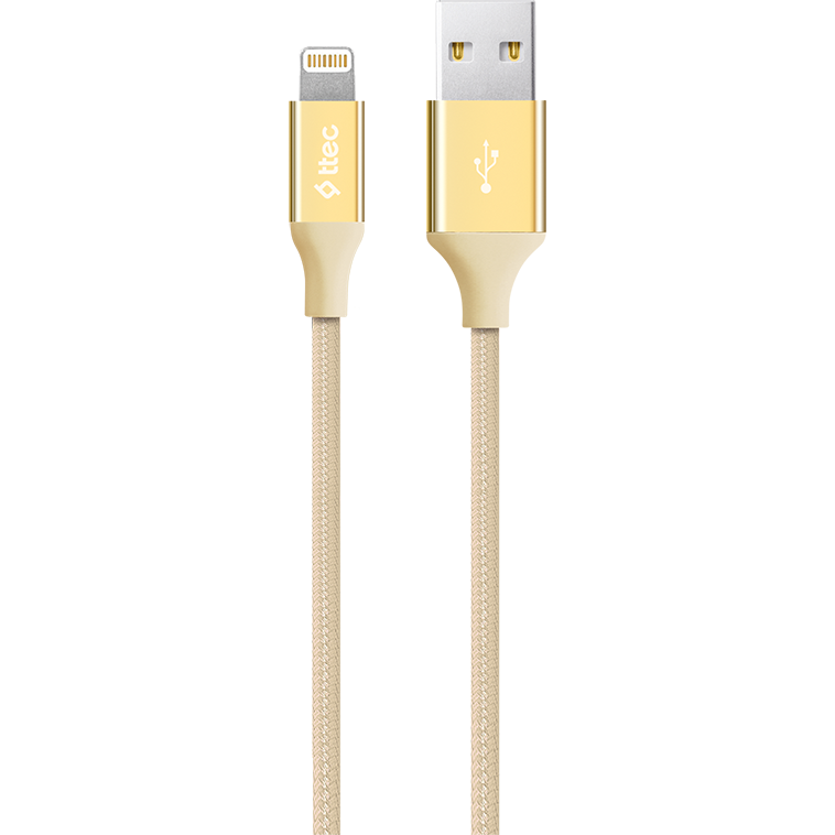 Кабель USB - Lightning, 1.2м, ttec 2DK16 Gold