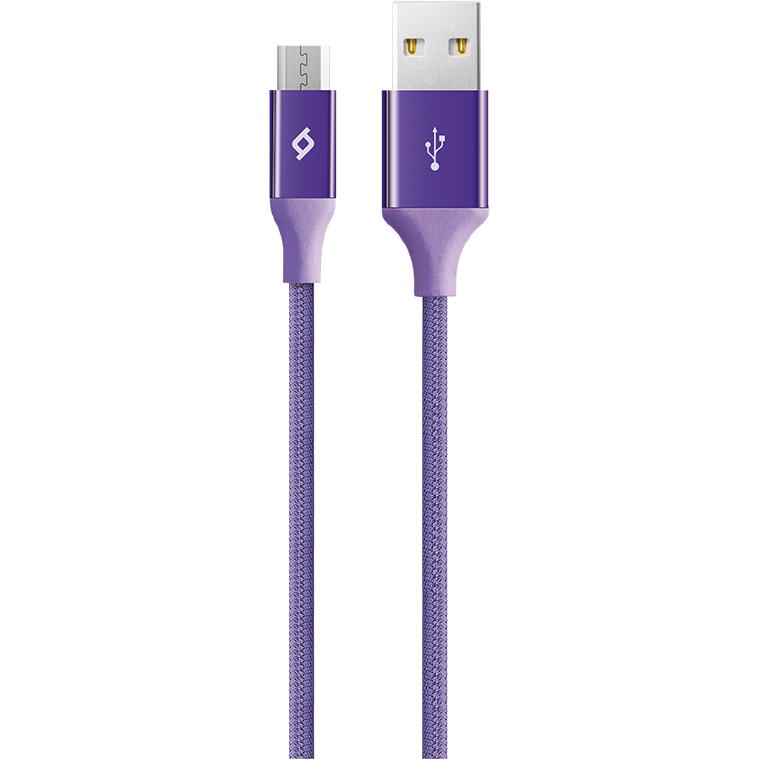 Кабель USB - microUSB, 1.2м, ttec 2DK11 Purple