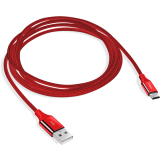 Кабель USB - USB Type-C, 1.2м, ttec 2DK18 Red