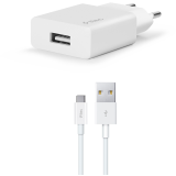 Сетевое зарядное устройство ttec SmartCharger Travel Charger 2.1A Type-C Cable White (2SCS20)