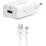 Сетевое зарядное устройство ttec SpeedCharger QC 3.0 Travel Charger 18W Type-C Cable White (2SCQC01C)