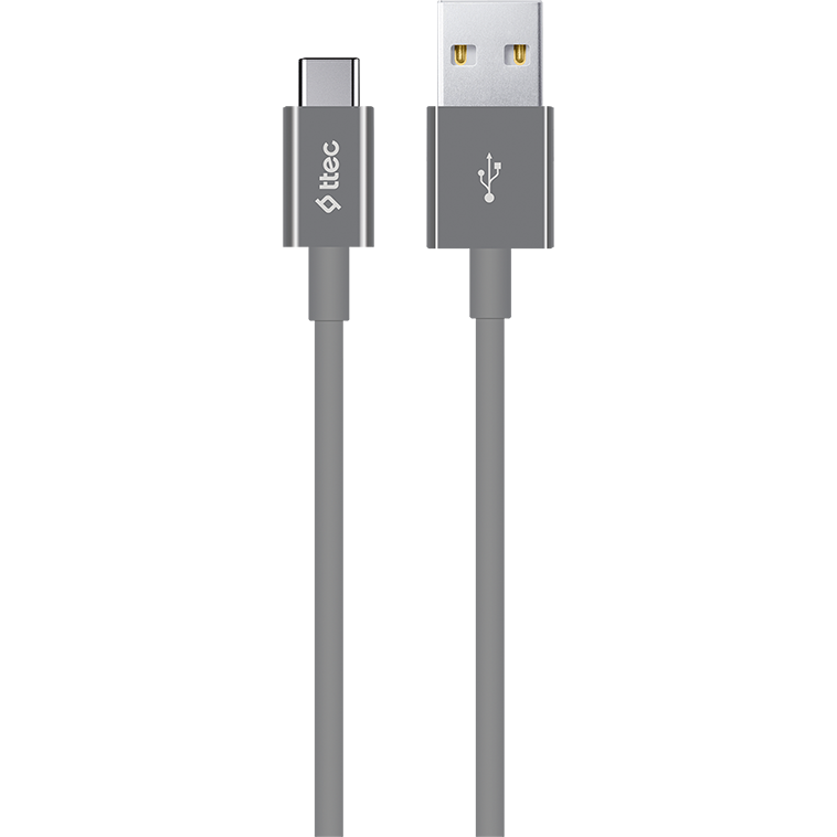 Кабель USB - USB Type-C, 1.2м, ttec 2DK12 Turquoise