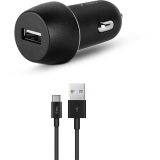 Автомобильное зарядное устройство ttec SmartCharger 2.1A + USB-C Cable Black (2CKS20)