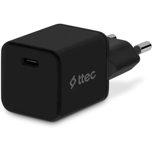 Сетевое зарядное устройство ttec SmartCharger 20W PD Black - 2SCP01