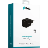 Сетевое зарядное устройство ttec SmartCharger 20W PD Black (2SCP01)