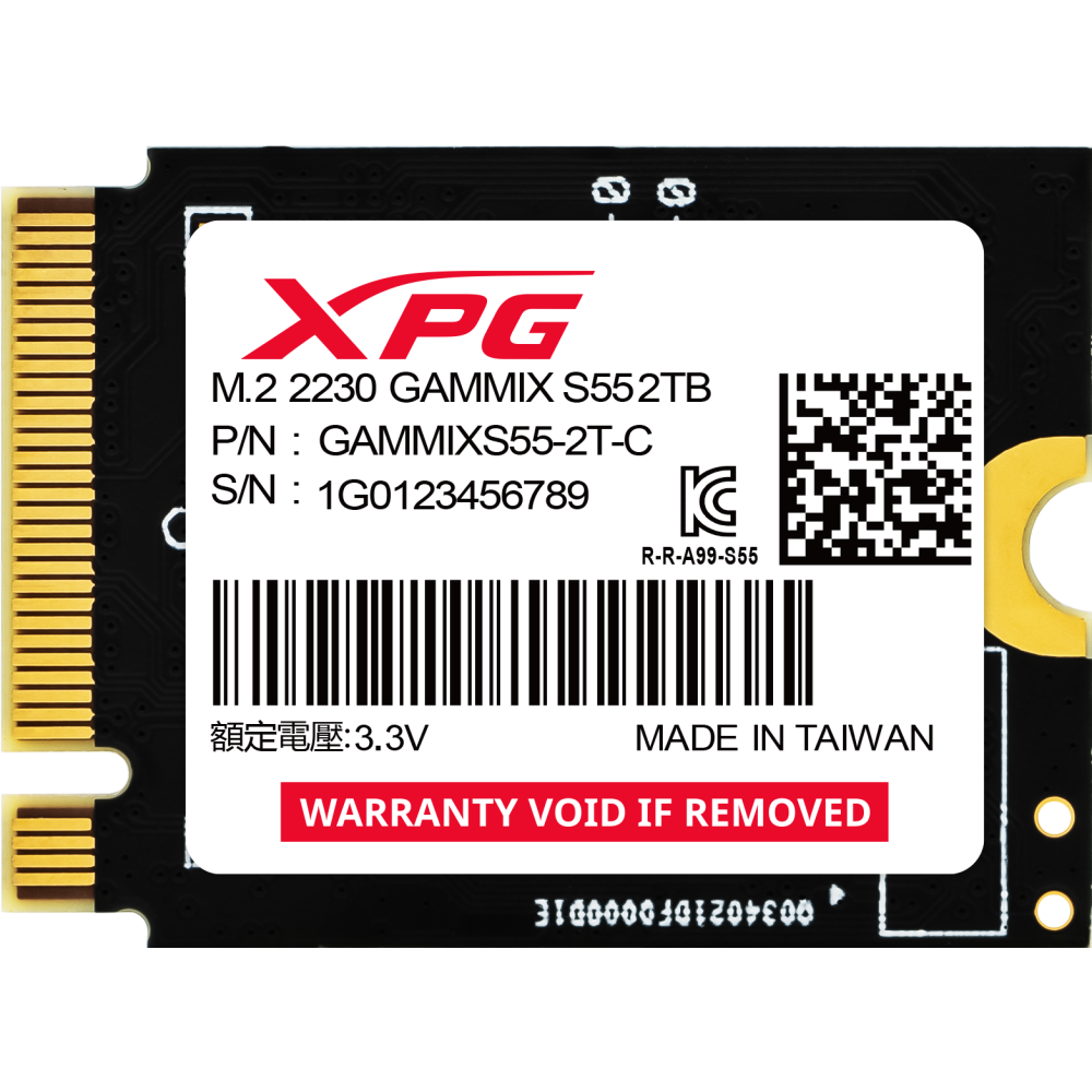 Накопитель SSD 2Tb ADATA XPG Gammix S55 (SGAMMIXS55-2T-C)