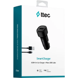 Сетевое зарядное устройство ttec SmartCharger 2.4A + Micro USB Cable Black (2CKS30)