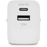 Сетевое зарядное устройство ttec SmartCharger Duo PD 45W White (2SCP02)