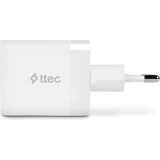 Сетевое зарядное устройство ttec SmartCharger Duo PD 45W White (2SCP02)