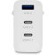 Сетевое зарядное устройство ttec SmartCharger Trio GAN 65W White - 2SCG03 - фото 2