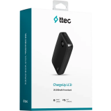 Внешний аккумулятор ttec ChargeUp LCD 20.000 Black (2BB211)