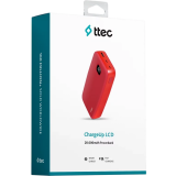 Внешний аккумулятор ttec ChargeUp LCD 20.000 Red (2BB211)