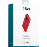 Внешний аккумулятор ttec ChargeUp LCD 10.000 Red (2BB205)