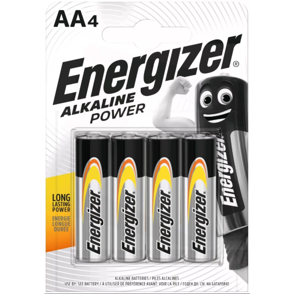 Батарейка Energizer Alkaline Power (AA, 4 шт.) - 638377P