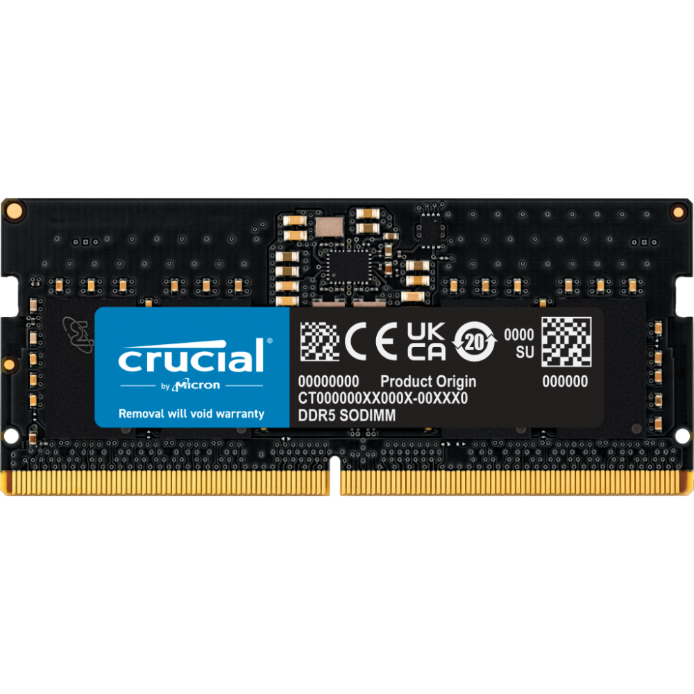 Оперативная память 8Gb DDR5 4800MHz Crucial SO-DIMM (CT8G48C40S5)