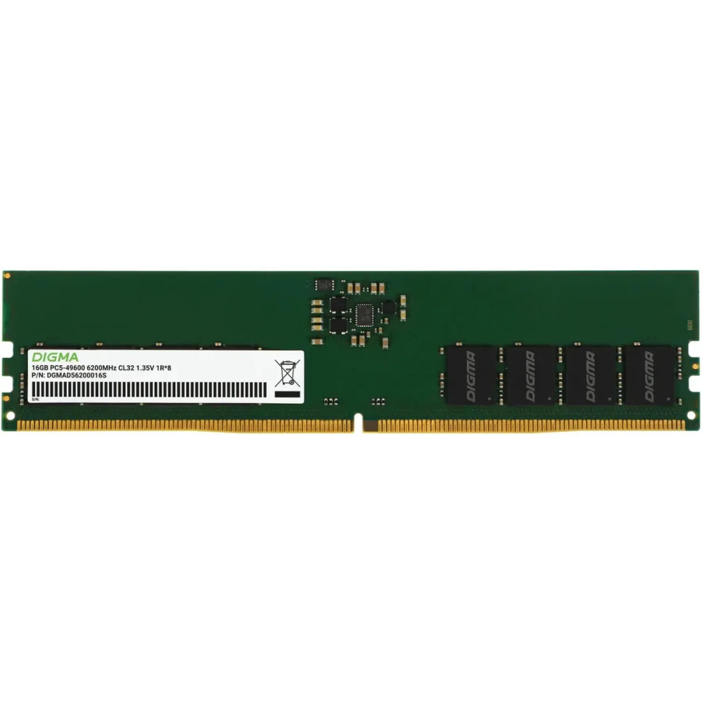 Оперативная память 16Gb DDR5 6200MHz Digma (DGMAD56200016S)