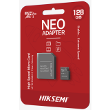 Карта памяти 128Gb MicroSD HIKSEMI NEO + SD адаптер (HS-TF-C1/128G/ADAPTER)