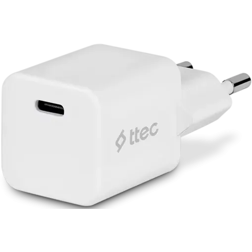 Сетевое зарядное устройство ttec SmartCharger 20W PD + USB-C Cable White - 2SCP01