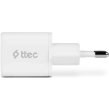 Сетевое зарядное устройство ttec SmartCharger 20W PD + USB-C Cable White (2SCP01)