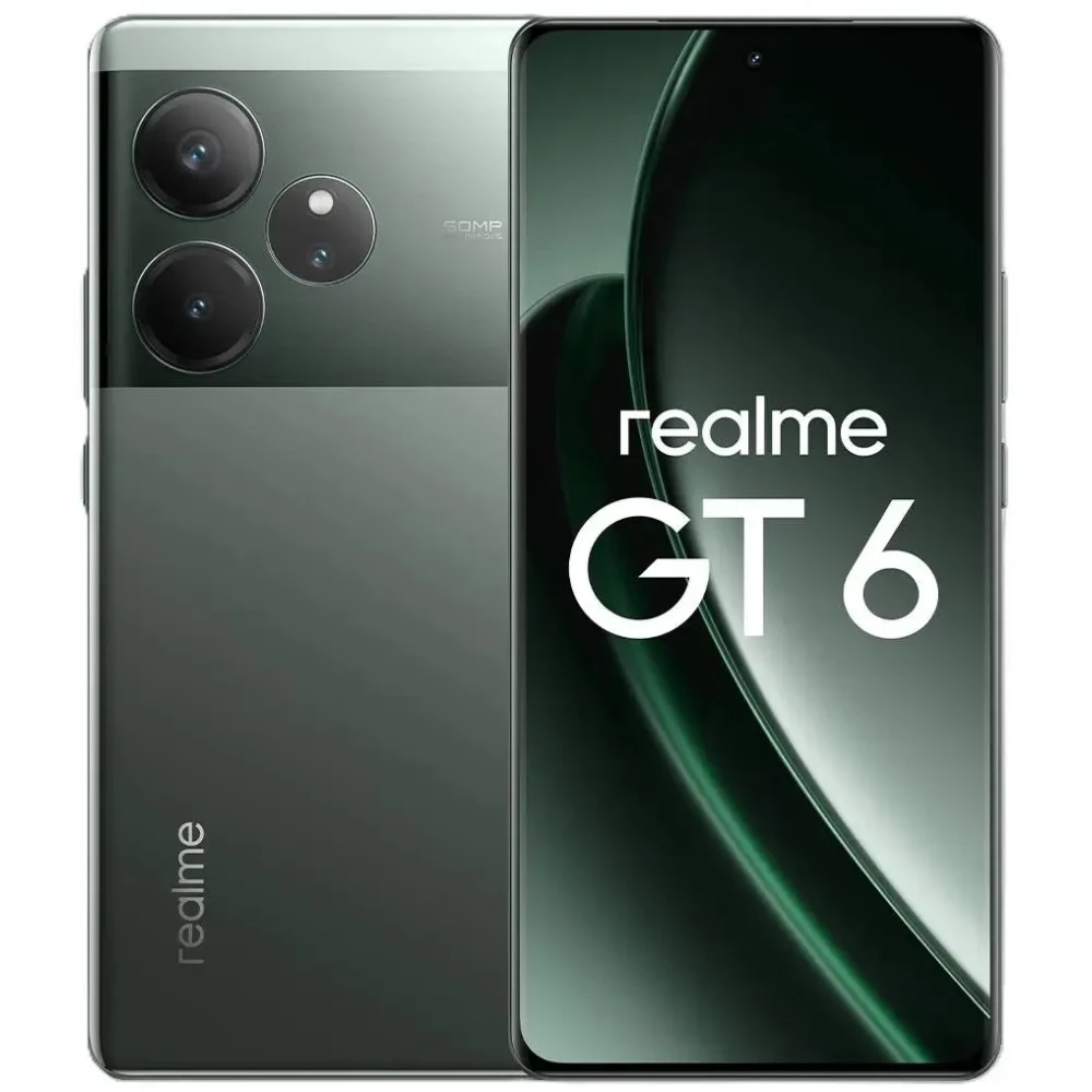 Смартфон Realme GT6 12/256Gb Razor Green - 631002001197