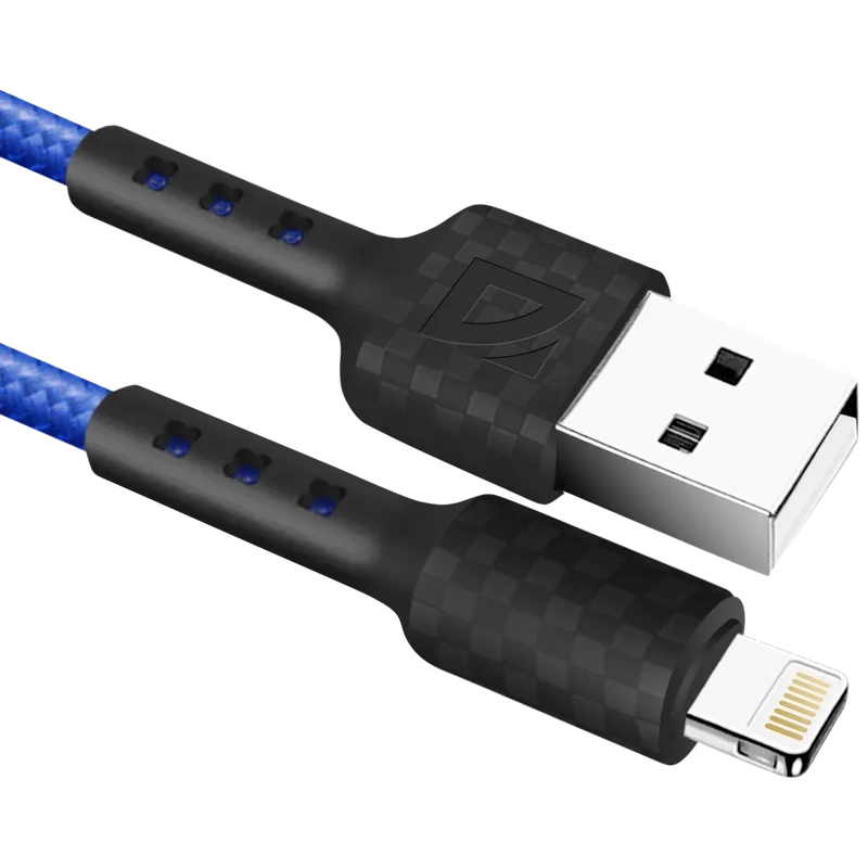 Кабель USB - Lightning, 1м, Defender F181 Blue - 87114BLU