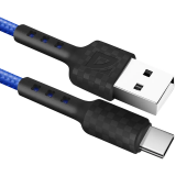 Кабель USB - USB Type-C, 1м, Defender F181 Blue (87113BLU)