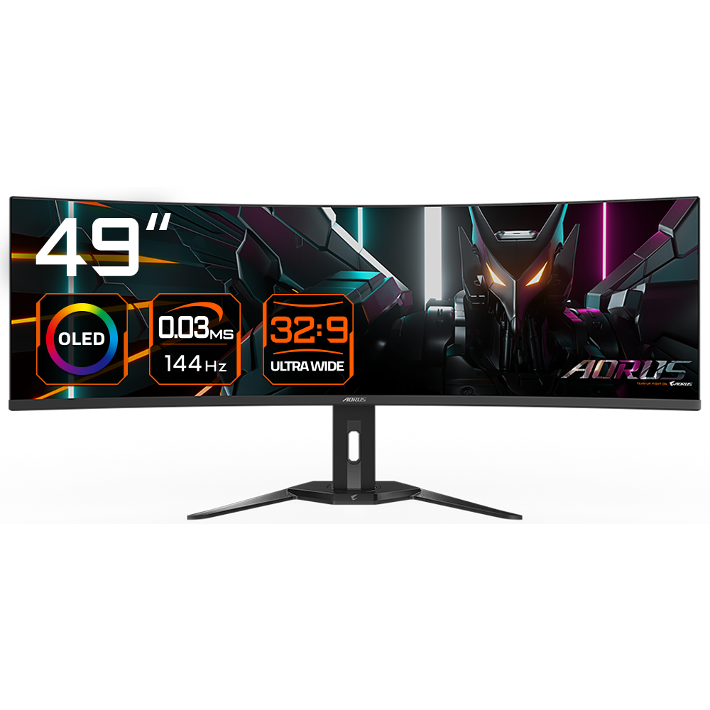 Монитор Gigabyte 49" Aorus CO49DQ - 20VM0-CO49DQBT-1EKR