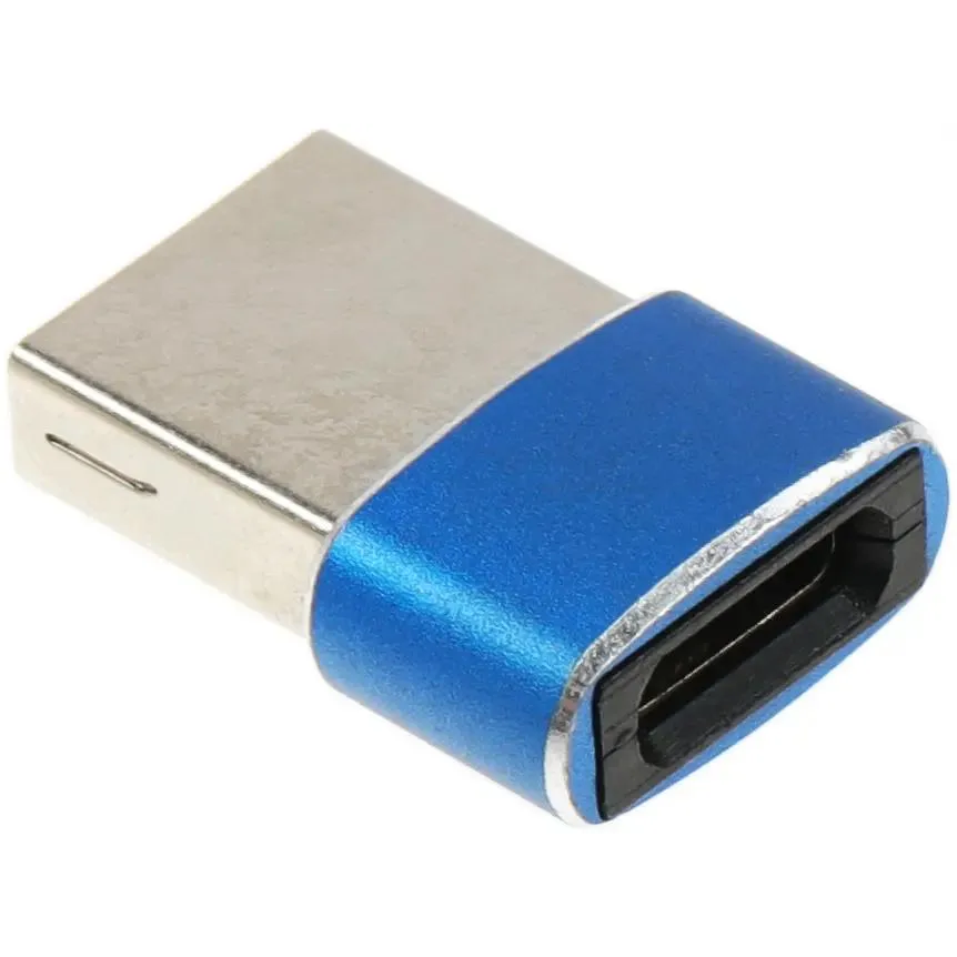 Переходник USB A (M) - USB Type-C (F), PREMIER 6-071 Blue