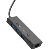 Док-станция HOCO HB42 USB-C 3.0 Easy Safety 0.2m Black