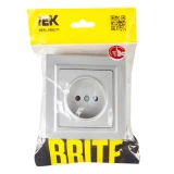 Электрическая розетка IEK BRITE BR-R10-10-K47