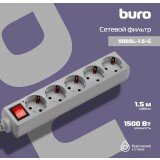 Сетевой фильтр Buro 500SL-1.5-G