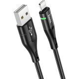 Кабель USB - USB Type-C, 1.2м, HOCO U93 Shadow Black (6931474732170)