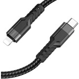 Кабель USB Type-C - Lightning, 1.2м, HOCO U110 Black (6931474770547)