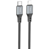 Кабель USB Type-C - Lightning, 1м, HOCO X86 Spear Black (6931474777898)