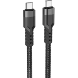 Кабель USB Type-C - USB Type-C, 1.2м, HOCO U110 Black (6931474770622)