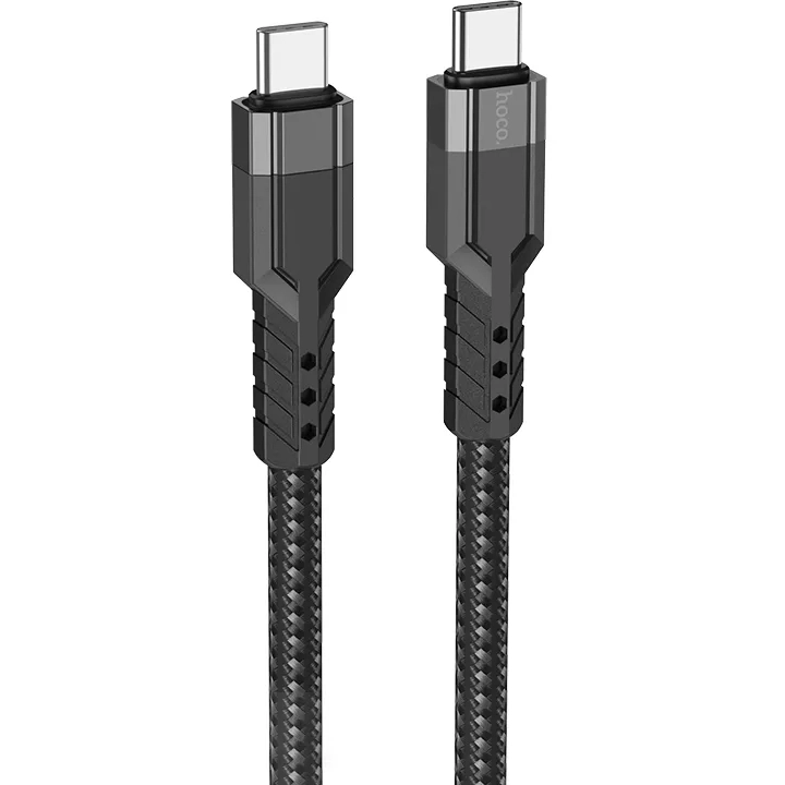 Кабель USB Type-C - USB Type-C, 1.2м, HOCO U110 Black - 6931474770622