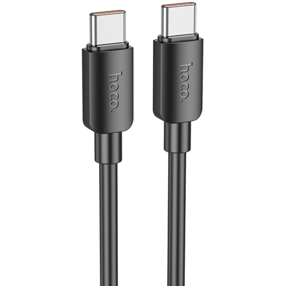 Кабель USB Type-C - USB Type-C, 1м, HOCO X96 Hyper Black - 6931474799128